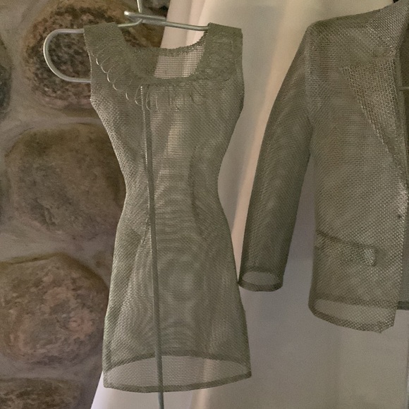 Dress and Suit Jacket in Metal - Picture 2 of 3